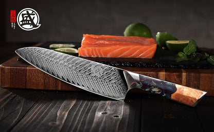 Couteau Chef WXCOO 20cm Acier Inox