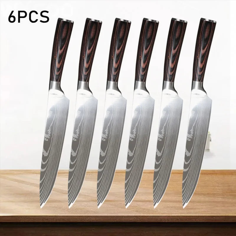 WXCOO 8-inch Chef's Knives Kitchen Cooking Knife Household Sashimi Knives Beef Meat Cutter Stainless Steels Western Chef's Knife